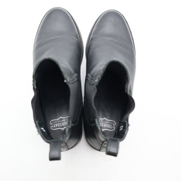 Thursday  Everyday Boots Duchess Chelsea Women's 7.5 Black Leather Boots Pull On - Picture 9 of 9